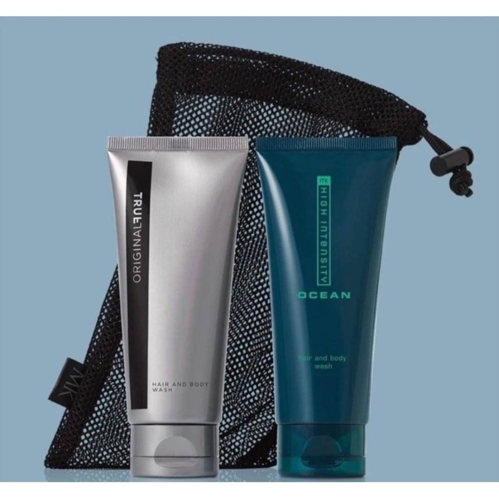 Mary Kay MK MEN HIGH INTENSITY OCEAN & TRUE ORIGINAL HAIR & BODY WASH GIFT SET